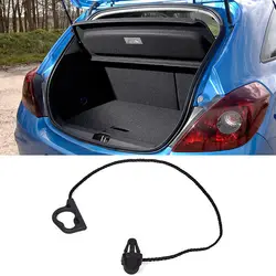 Car Rear Tailgate Trunk Parcel Shelf String Cord Tonneau Cover Strap 13367836 Black For Vauxhall Opel CORSA D 2007-2015 CORSA E