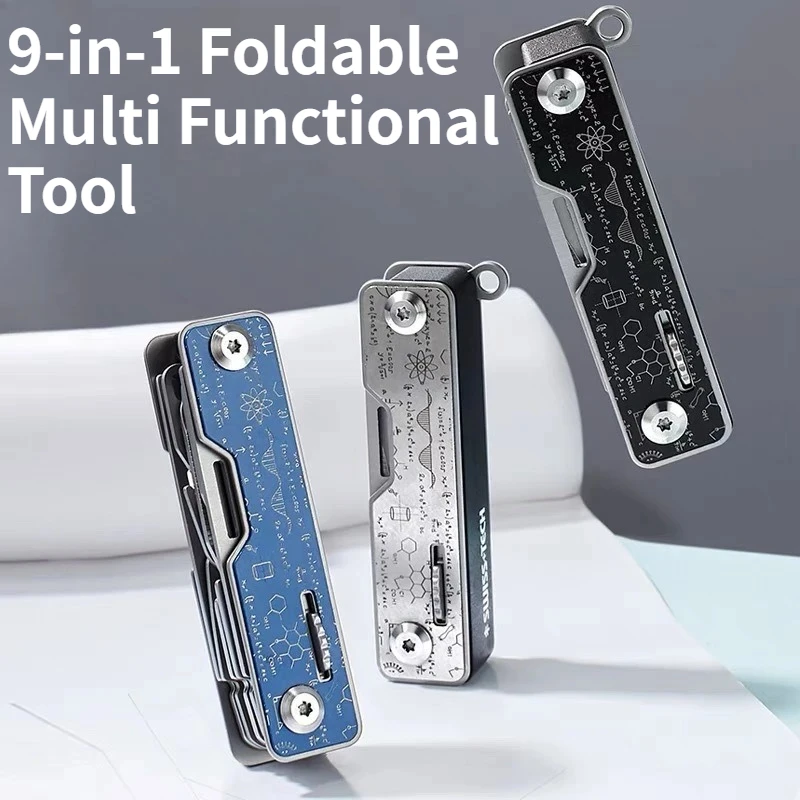 

9-in-1 Portable Foldable Multi Functional Tool with Multi Purpose and Safety Lock Survival Combination Tool
