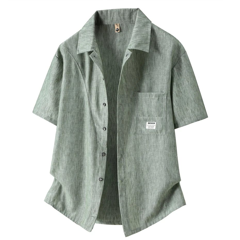 Summer Short Sleeve Shirts Men 12XL 10XL Plus Size Shirt Fashion Vintage Shirts Male Big Size 10XL 12XL