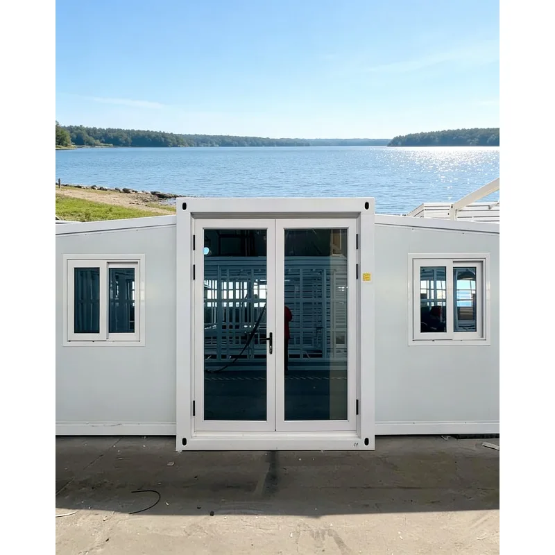 Ready to Move In Modern Expandable Container Home with Double Wings | Portable Foldable House 700mm Width for Residential Office
