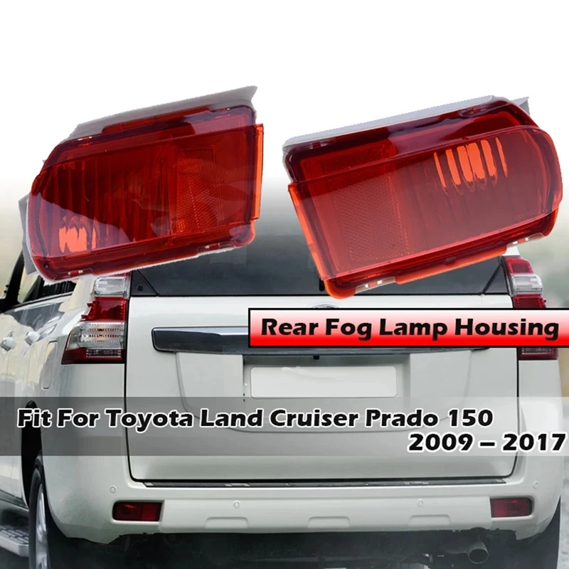 

1Pair Car Rear Bumper Fog Light Parking Warning Reflector Taillights For Toyota Land Cruiser Prado 150 Series 2010-2015