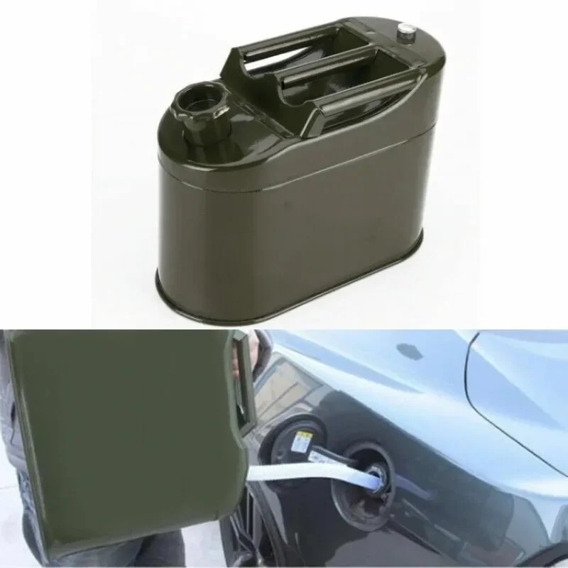 1pcs 5L Motorcycle Spare Fuel Tank Vertical Barrel Tank Car Petrol Oil Container Can 1pcs