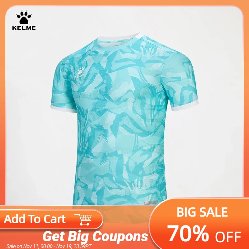 

Kelme женская футбольная форма, тренировочный костюм на открытом воздухе, спортивный повседневный топ, повседневная тренировочная футболка, быстросохнущая с коротким рукавом