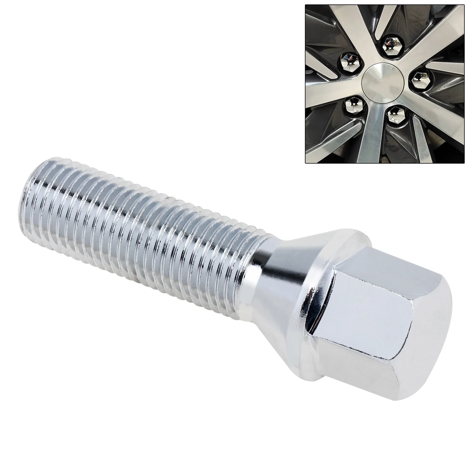 

1pc Cone Shape Wheel Screw Lug Nut Bolt for BMW Serviceable Compact Wheel Lug Nut 14 x 1.5mm-40mm 60mm Lengthen