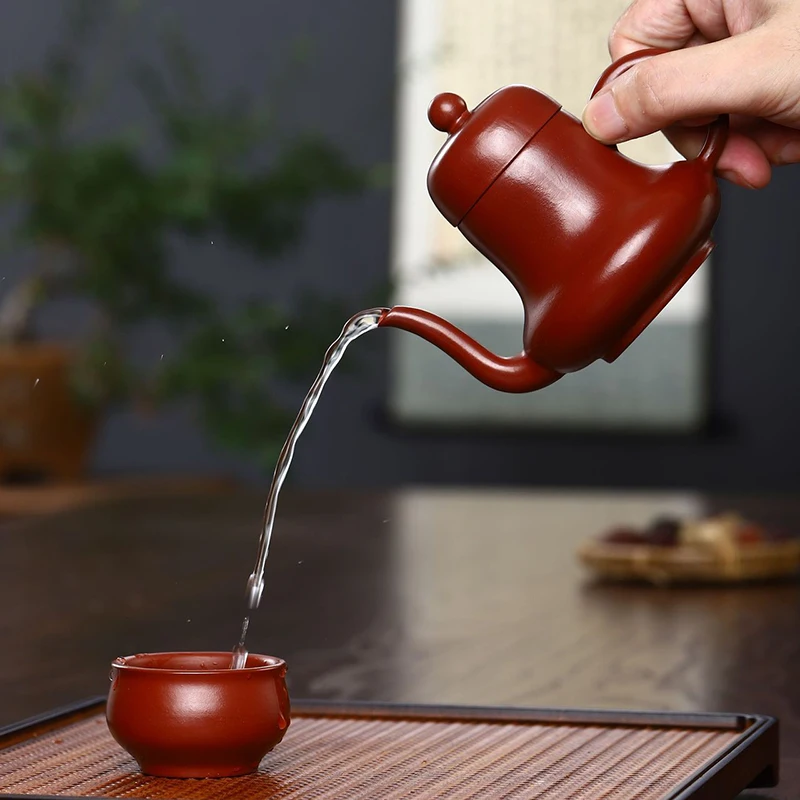 130ML Yixing Clay Teapot Senior Craftsman Handmade Raw Ore Small Capacity Kettle Pu'er Tea Set Kung Fu Zisha Oolong Teaware