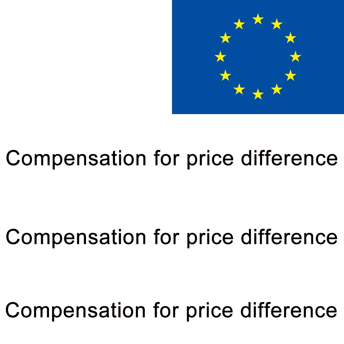 Compensation for price difference in the European Union