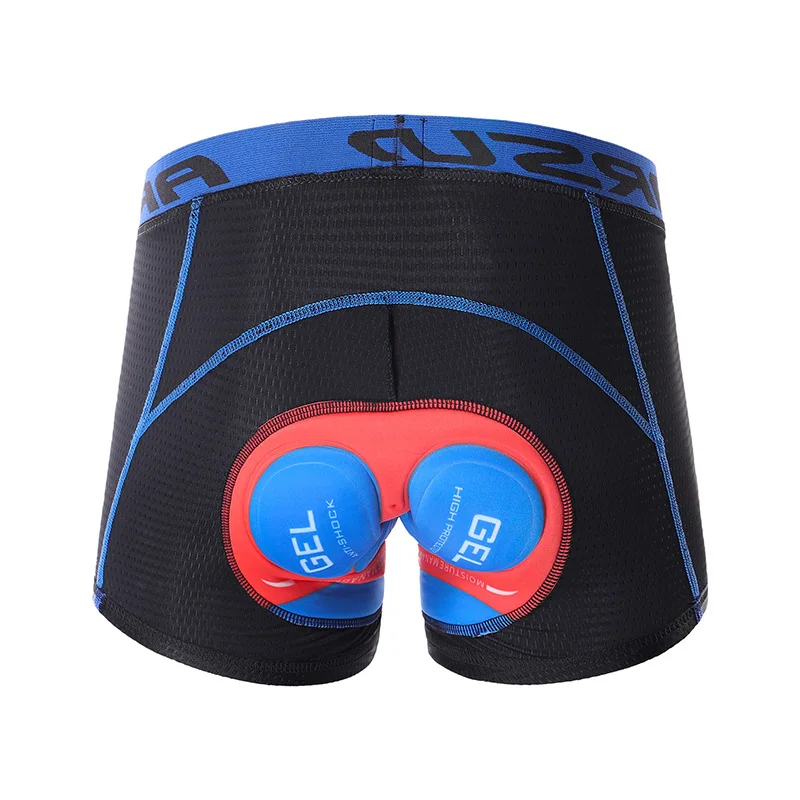 Quick-drying breathable padded silicone cushion shock absorption cycling underwear men's shorts