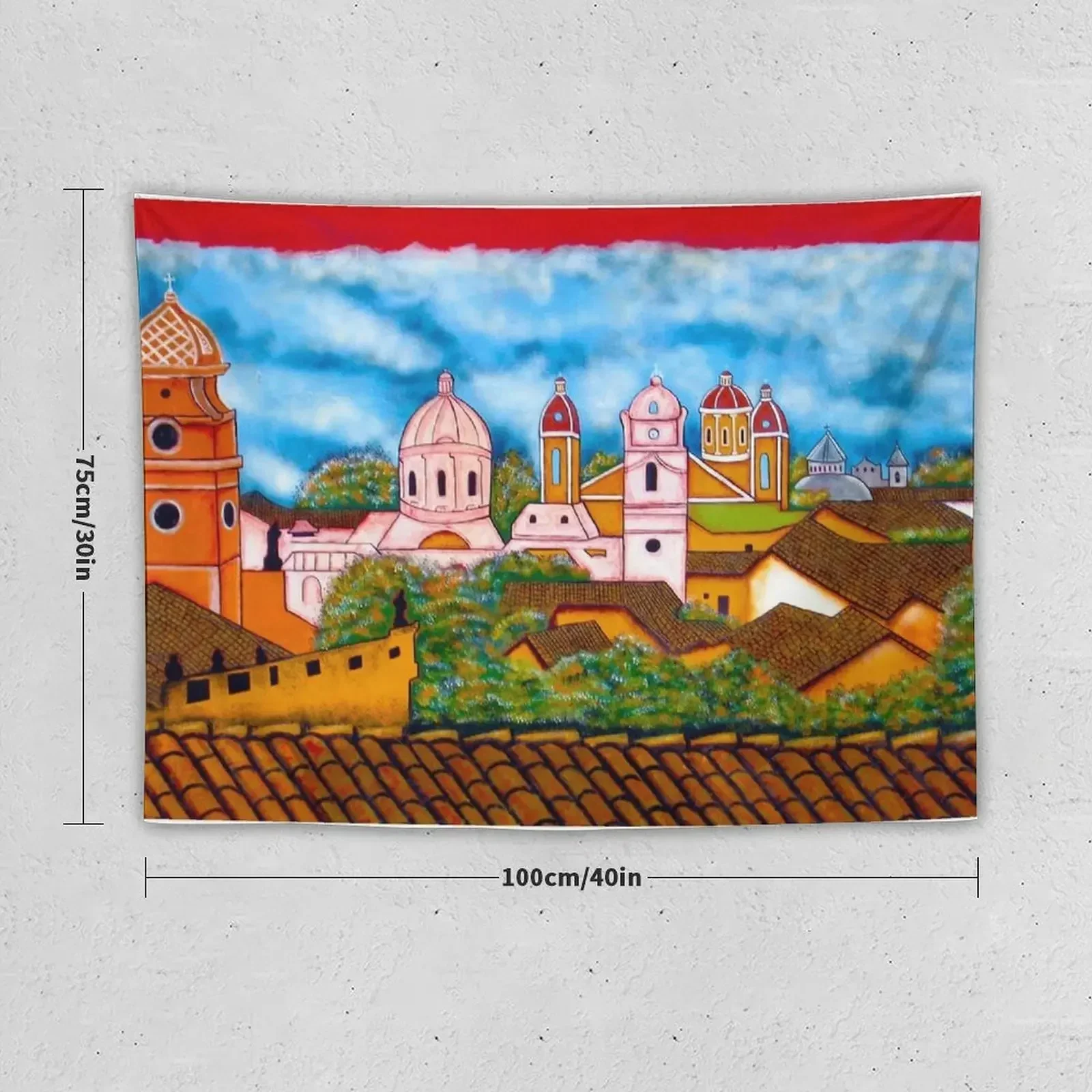 Granada Street Art Nicaragua 3 Tapestry Room Decore Aesthetic Wall Deco Bedroom Decor Aesthetic Tapestry