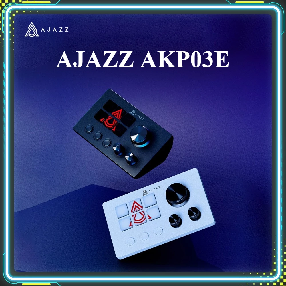 

Мини-клавиатура AJAZZ AKP03E, 6-клавишная игровая программируемая макросов, клавиатура с несколькими сценариями, клавиатура с индивидуальной кнопкой, настольная офисная клавиатура, подарок