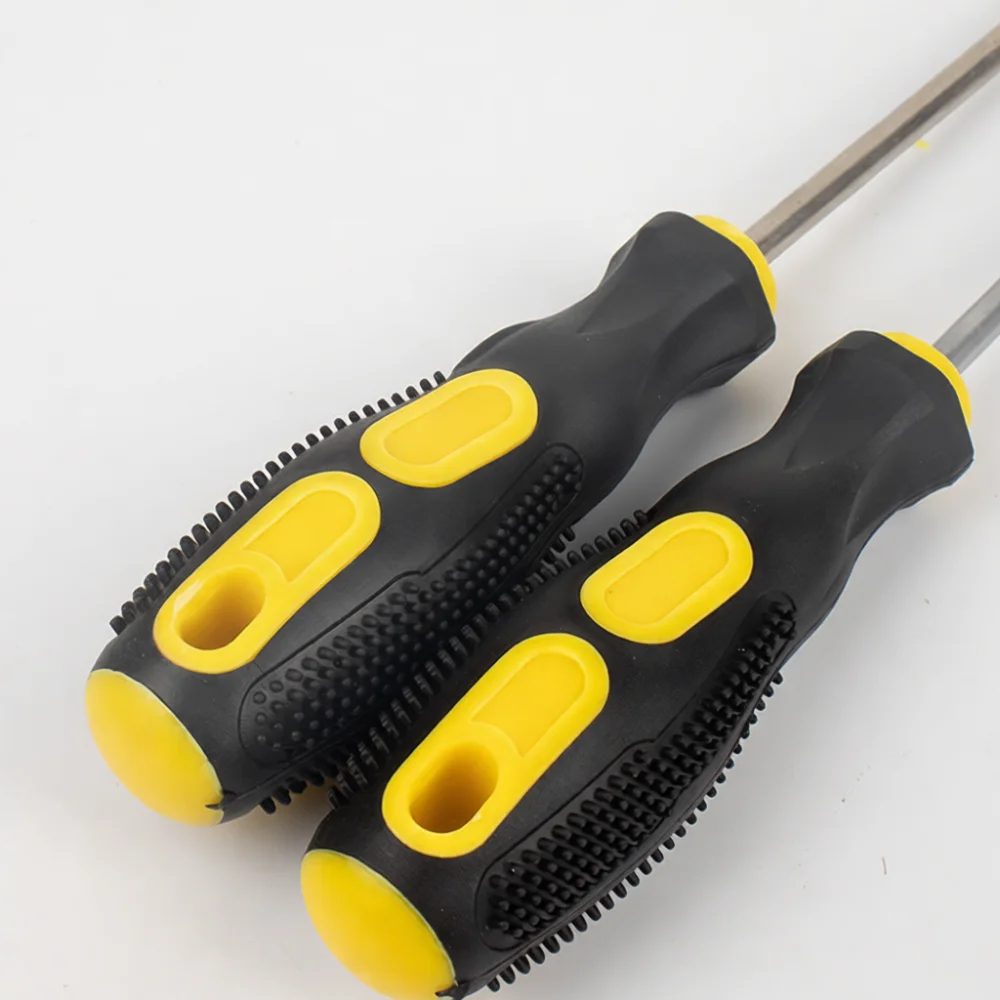Multi Size Magnetic Screwdriver Phillips Slotted Bit Comfortable Rubberized Grip Anti Slip Professional Hand Tool For Repairs
