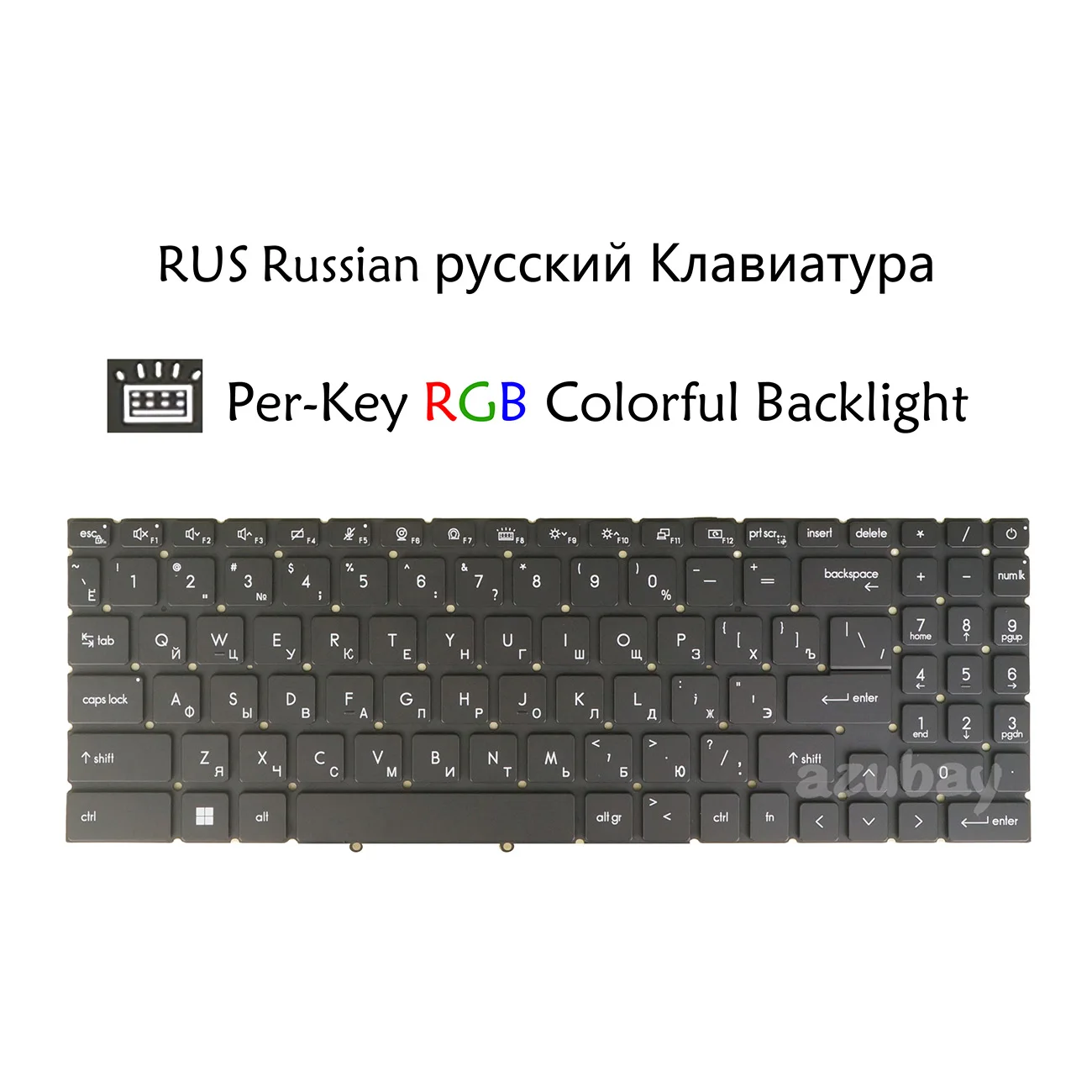 Russian Keyboard For MSI Creator Z16P B12U B12UHT B12UHST B12UGST B12UET, Z16 HX Studio B13V B13VETO B13VFTO PER-KEY Backlit