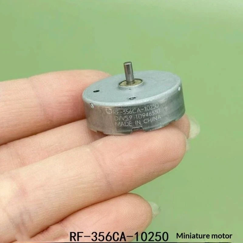 ~New 1Pcs DC 3V~6V 5.9V 8900RPM Micro 24mm Round Motor RF-356CA-10250 Thin Motor For DIY Toy Fan Hobby Car AV CD Audio Player