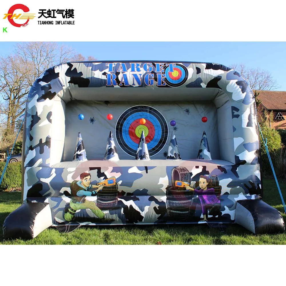 Drijvend balspel Carnaval Opblaasbaar schieten Sport Opblaasbaar schietbaan Games Carnaval drijvende doelen te koop