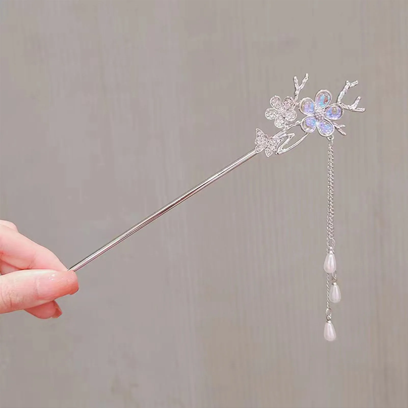 Vintage Chinese Style Hairpins Handmade Hair Stick Women Metal Hair Fork Hair Chopsticks Woman Girls Jewelry Accessories
