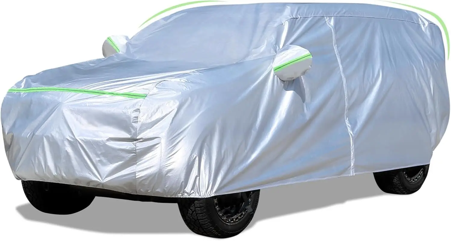 

Universal SUV Car Cover 191-207 Inches Waterproof All Weather Hail Sun Protection Door Zipper