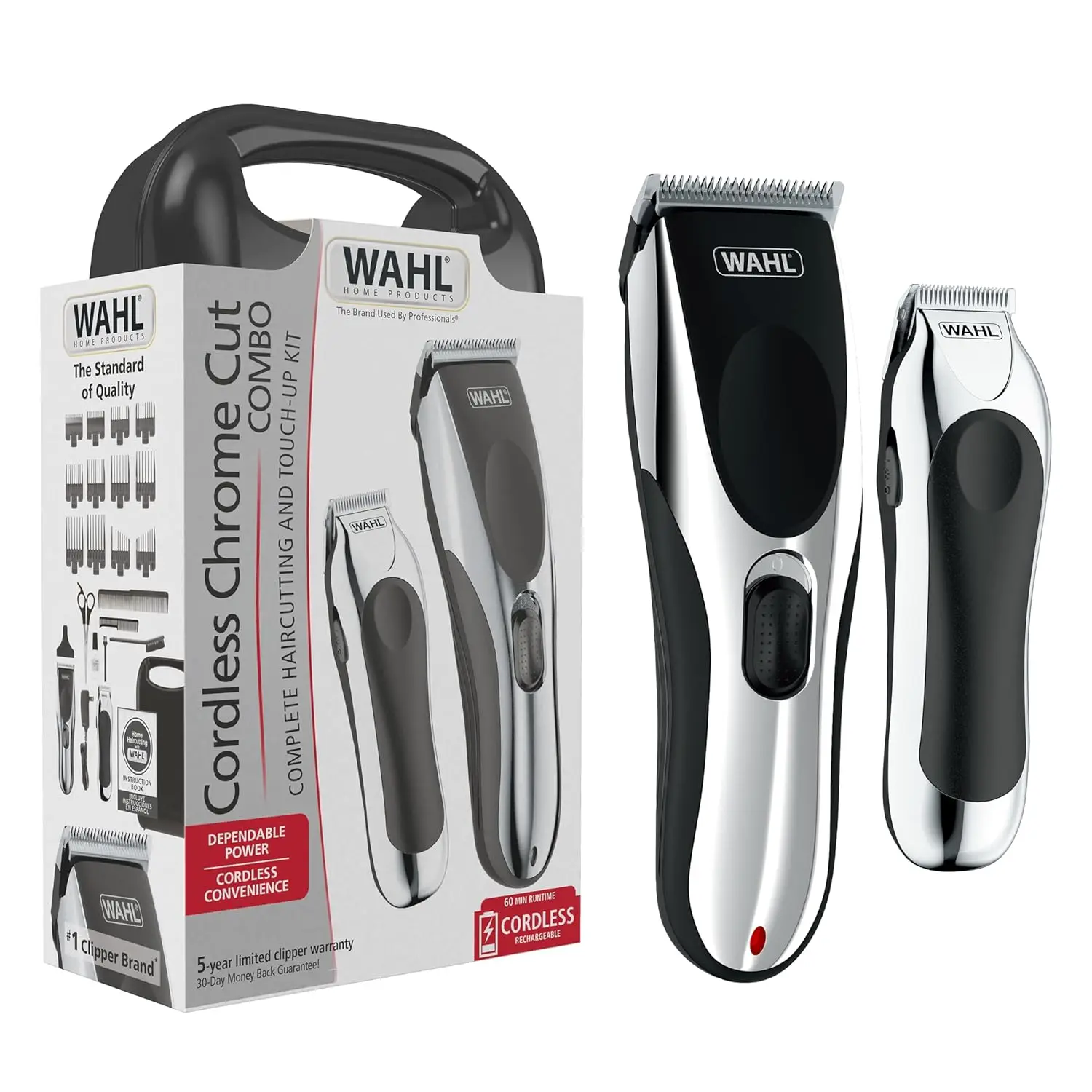 

Clipper Cordless Chrome Pro Hair Clippers for Men & Battery Trimmer Combo – Model 3026590