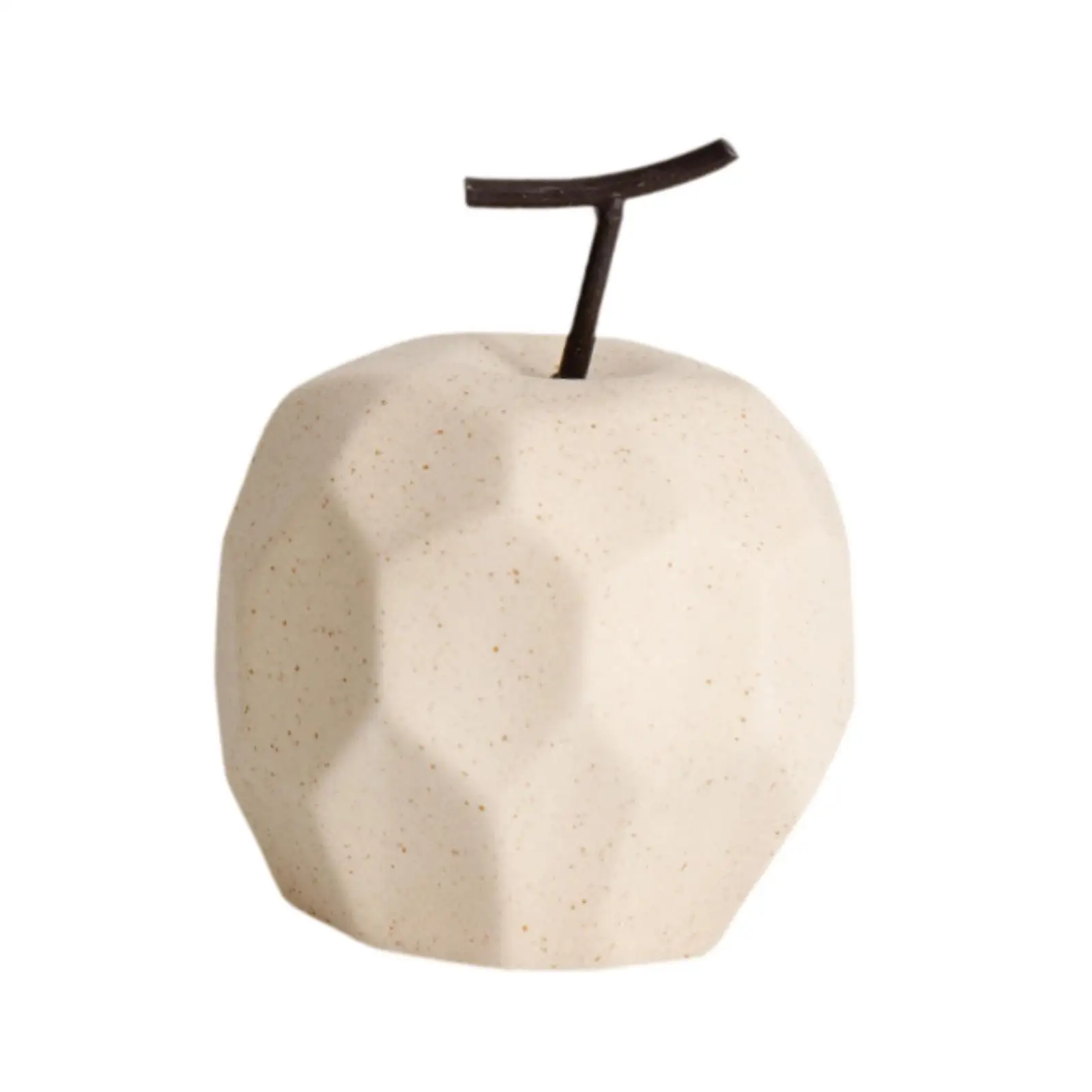 Porcelain Fruit Sculpture Geometric Fruit Decor Modern Collectible Home Decor Statue Fruit Statue for Holiday Porch Cabinet