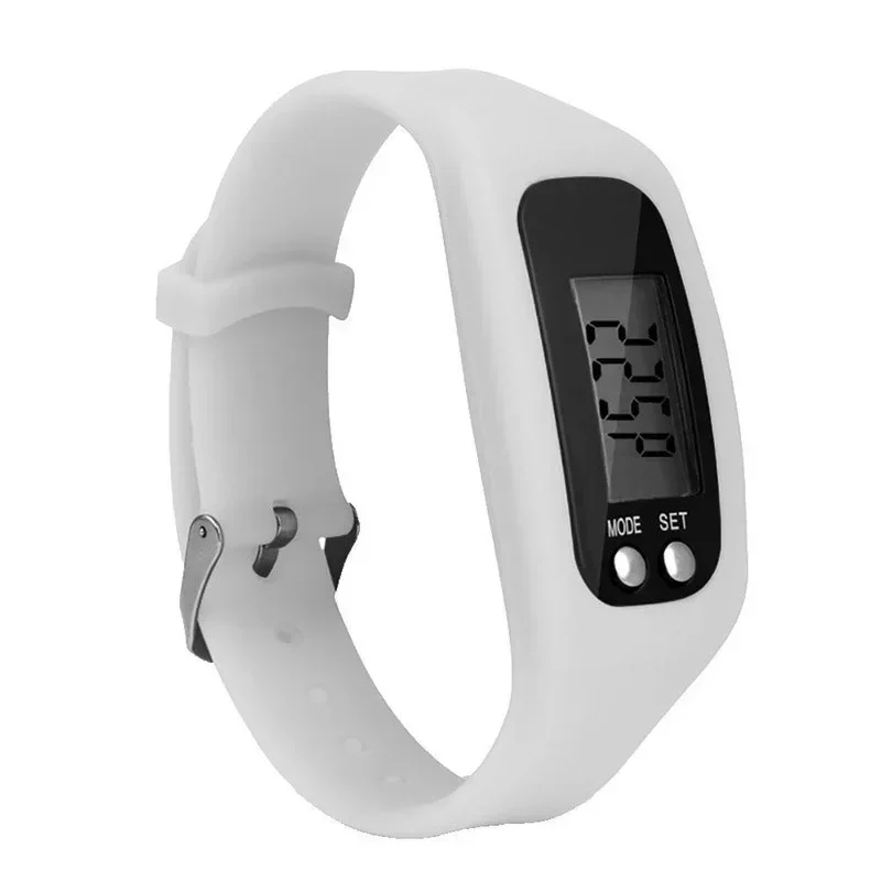 Sport Running Silicone Pedometer Calorie Step Counter Digital Watch Bracelet