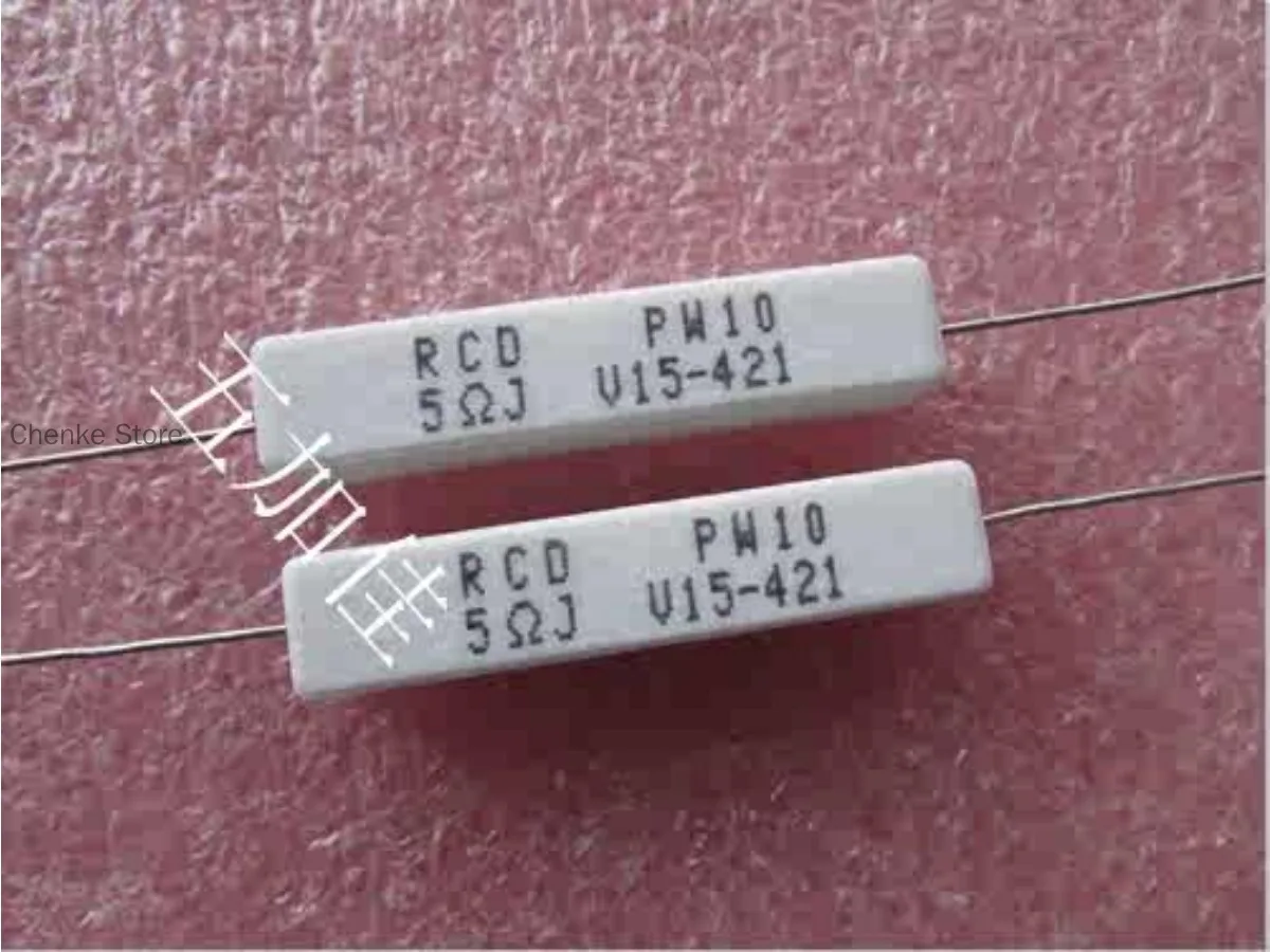 

20PCS/PW10-5R0-JBW 5 ohj 10W 5R 5% imported non inductive cement resistor