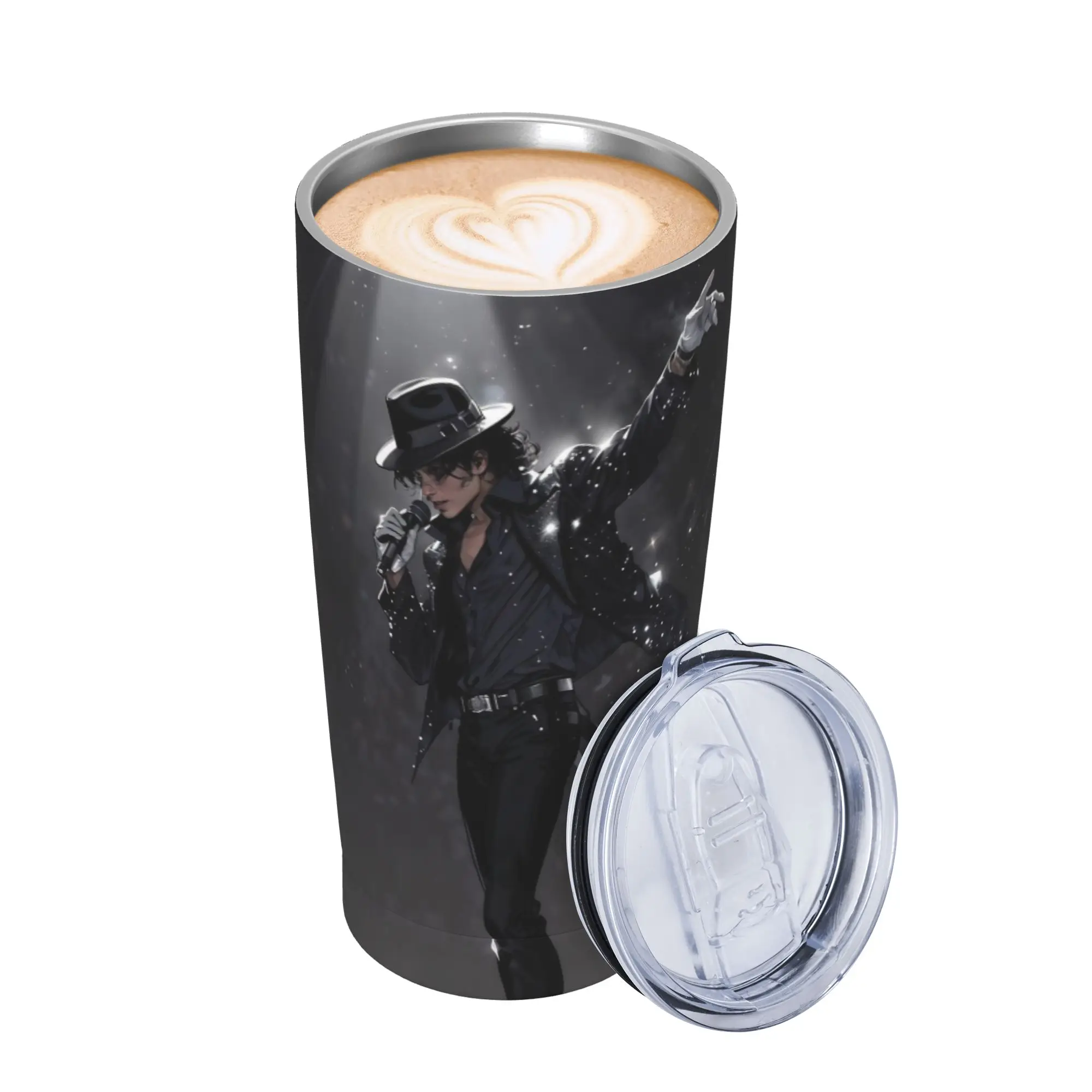 Singer Michael Jacksons MJ Tour 2026 Insulated Tumbler with Straws Lid  Vacuum Thermal Mug Outdoor Portable Car Bottle Cups 20oz