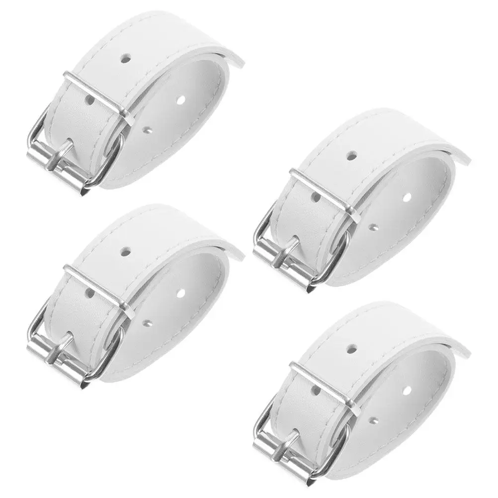 

4Pcs Kids Bike Basket Straps PU Adjustable Front Handlebar Rack Mount Straps for Children Adult Bikes Cycling Accessories