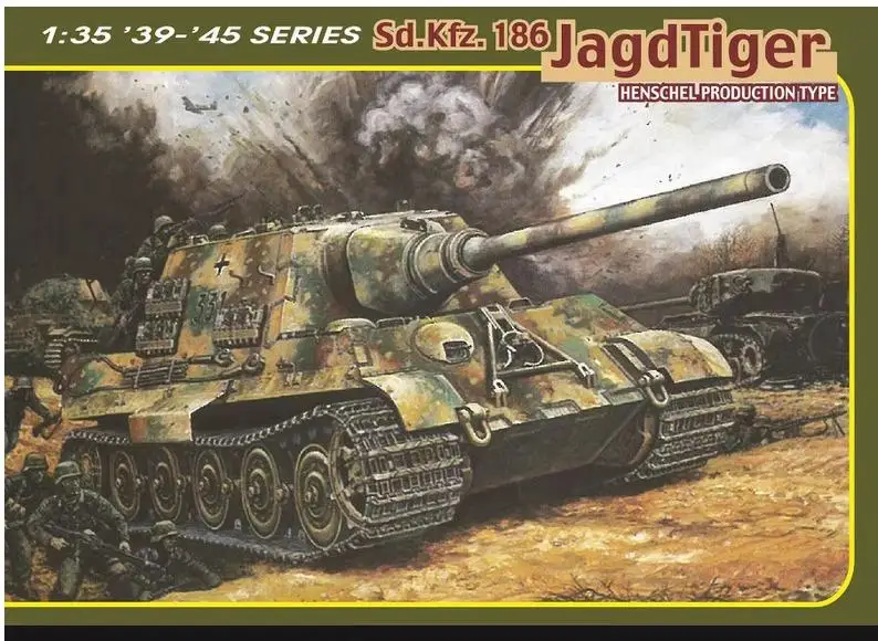 

DRAGON 6991 1/35 масштаб 39-35 серия Sd.Kfz 186 Jagdtiger Henschel тип продукции набор моделей