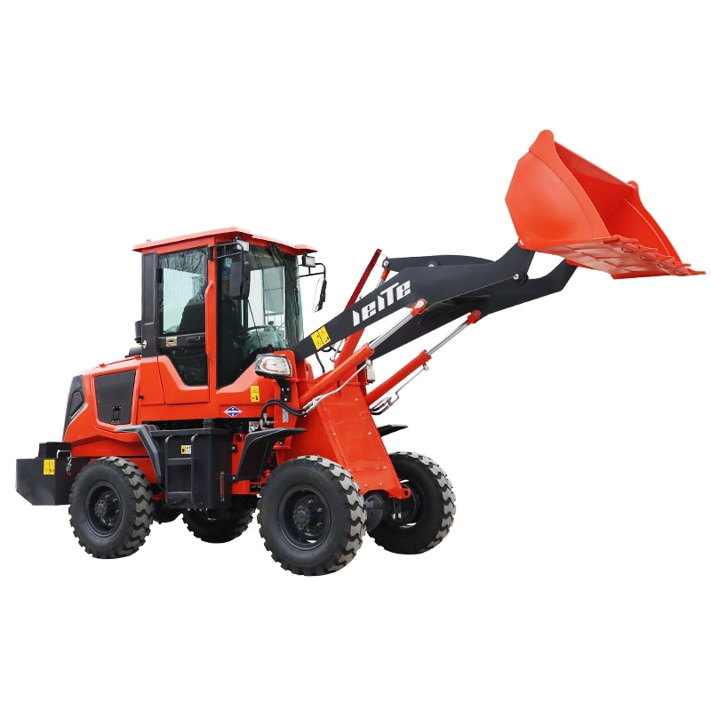 Mini caricatore idraulico a ruote multifunzione 1 Ton 2 Ton 3 Ton 5 Ton caricatore di fabbrica caricatore a ruote articolate con estremità frontale piccola