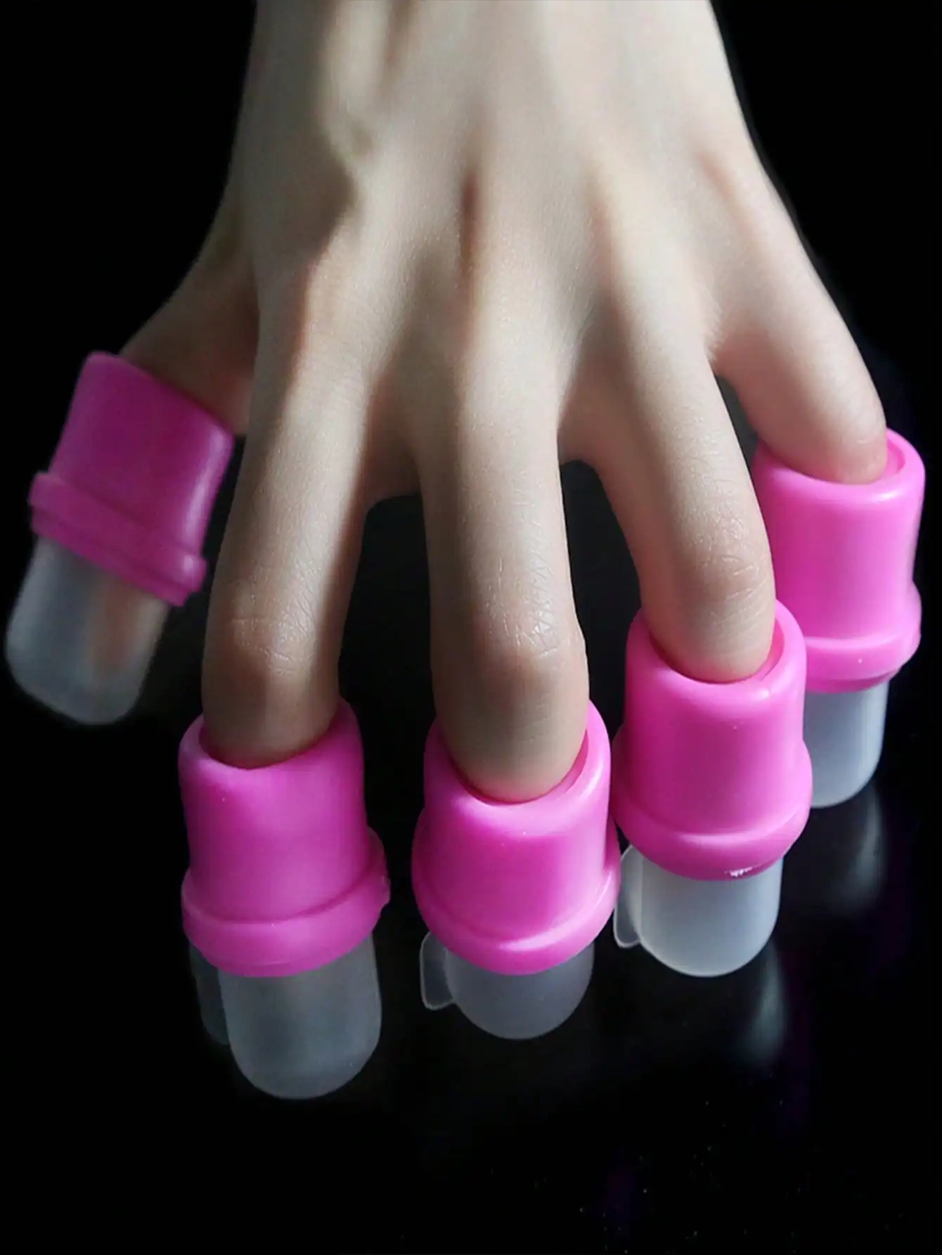 Kit di strumenti per nail art con separatore per dita in silicone da 10/20/30 pezzi