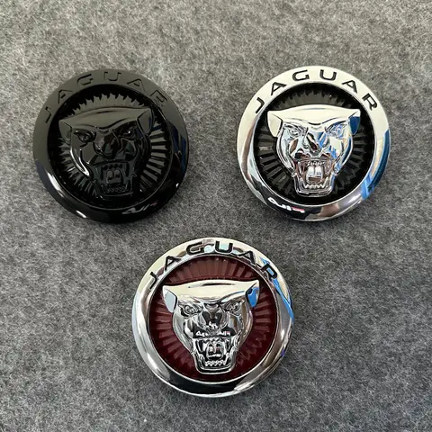재규어 X S F XF XE XJ XK XEL XFL XJL XJ6 XJS XKR XFR F-Type F-Pac 용 자동차 앞뒤 로고 자동차 그릴 엠블럼 스티커 액세서리