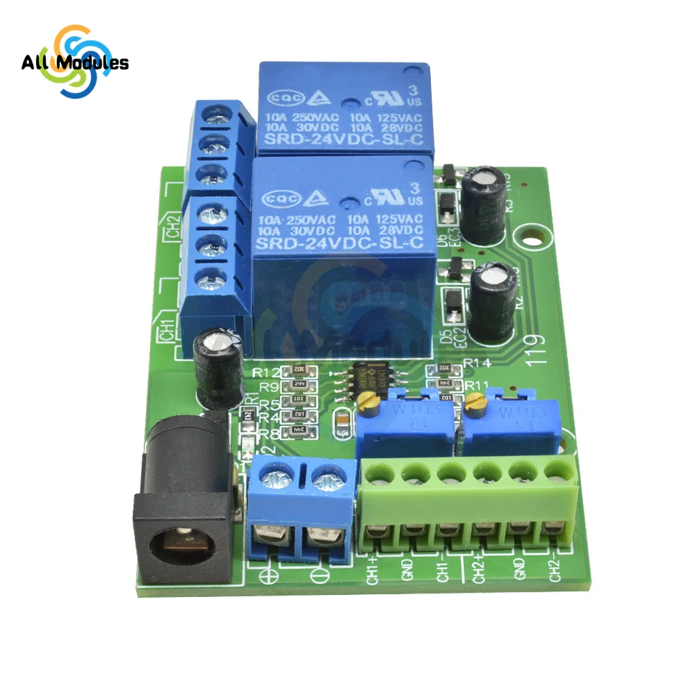 DC 24/12/5V Voltage Comparator LM393 Comparator Module 4/2/1 Channel Automotive Circuit Retrofit LM393N Remote Control