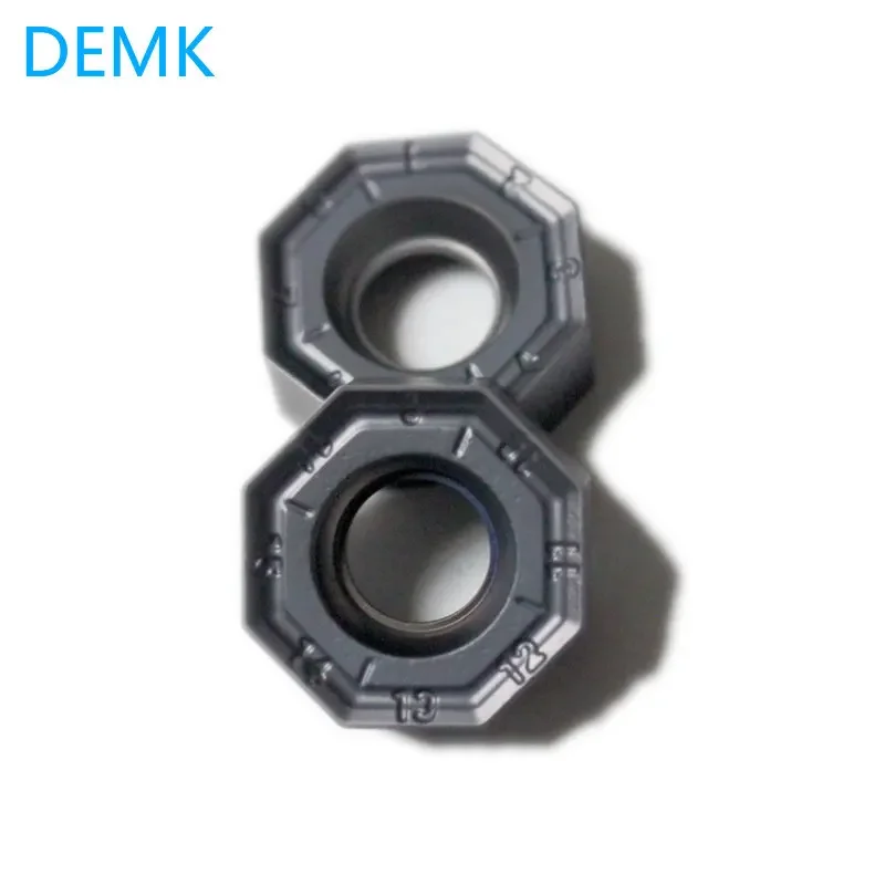 Imagem -03 - Dupla Face Carbide Milling Cutter Machine Tool Face Mill Insert Alta Eficiência Onmu Onmu050505 Cnc 45 ° Ângulo 10 Pcs