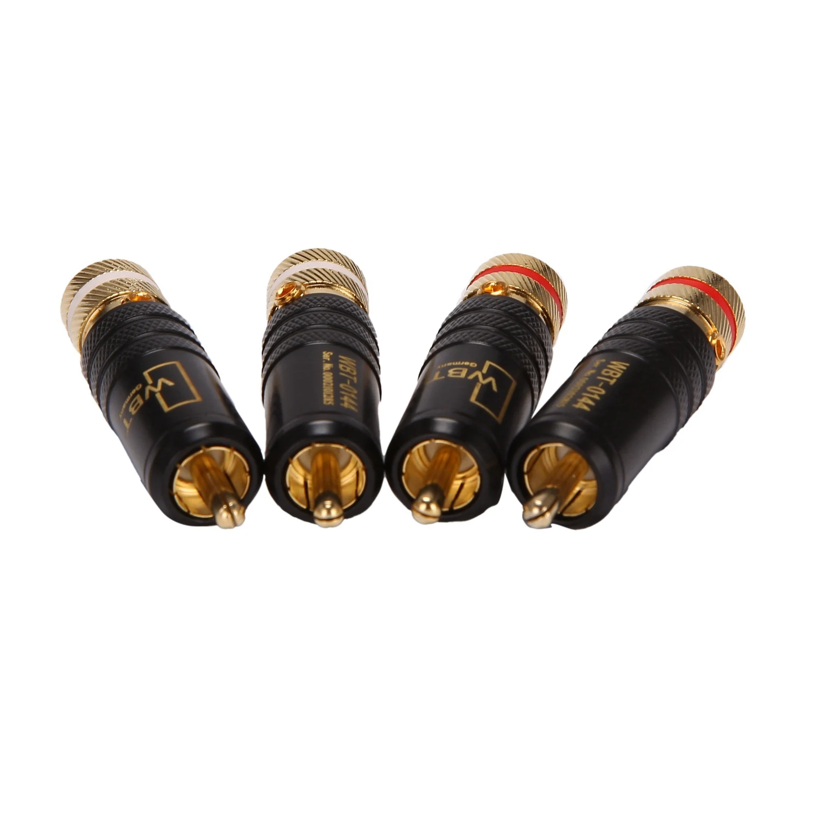 M51K-8Pcs Rca Locking Plugs Audio Video Connectors