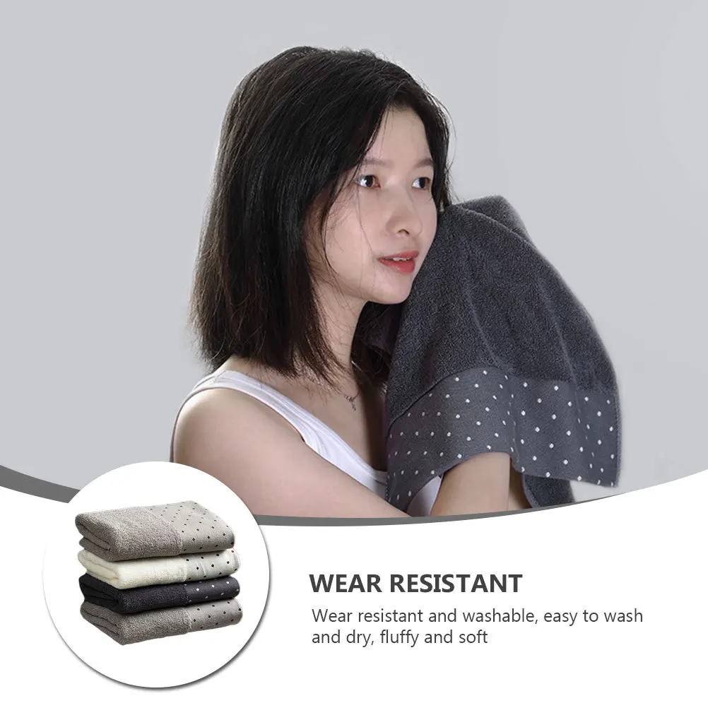 

4Pcs Cotton Face Towel Set Eco Friendly Non Irritating Washcloth for Sensitive Skin Fast Drying Home Travel Essentials
