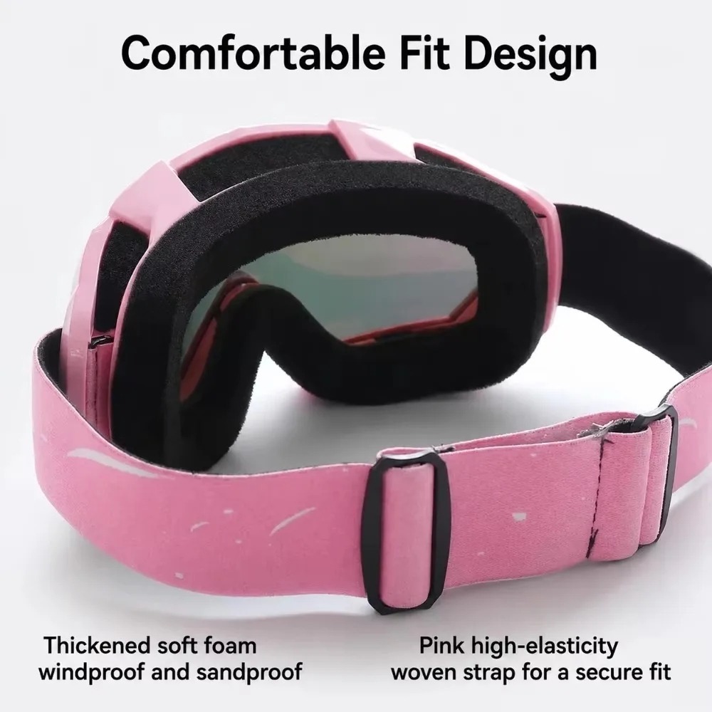 Outdoor Sports Goggles Riding Motorcycle Goggles Dustproof and Windproof Glasses for Men and Women Ski Goggles Simple Goggles