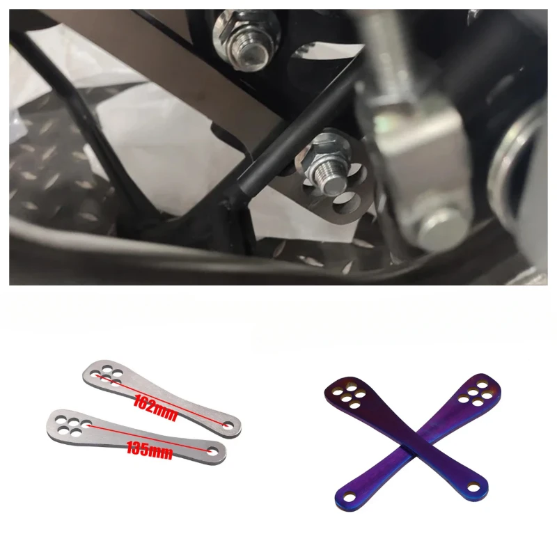 Motorcycle Rear Suspension Link Rising Lowering Links For NINJA 400 250 DL1000 V-STROM 650 1000 VOGE DS525X 300R 300AC 300Ds
