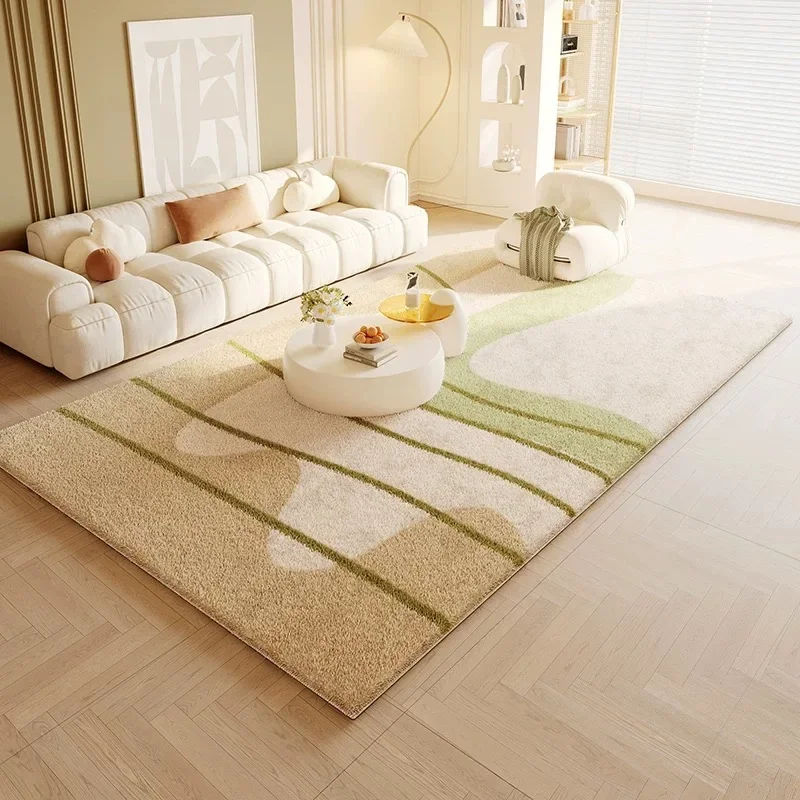 Imitation cashmere thickened living room carpet, creamy style sofa, coffee table blanket, bedroom bedside blanket