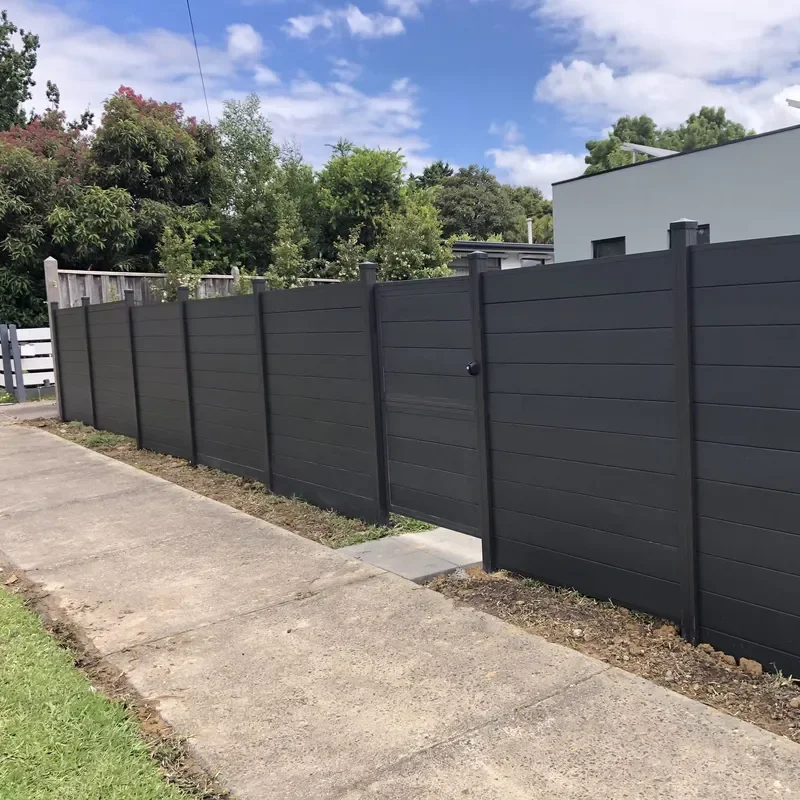 4/5/6/7/8 ft Customized Home Backyard Garden Powder Coating Aluminium Fence Panel Metal Privacy Slat Fence