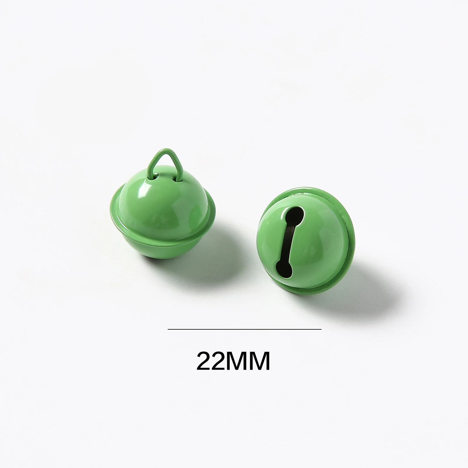 10/50/100PCS 22MM แฟชั่น Bell พวงกุญแจลูกปัด Keyrings จี้สําหรับรถ Key Holder กระเป๋าถือ DIY เครื่องประดับของขวัญน่ารัก