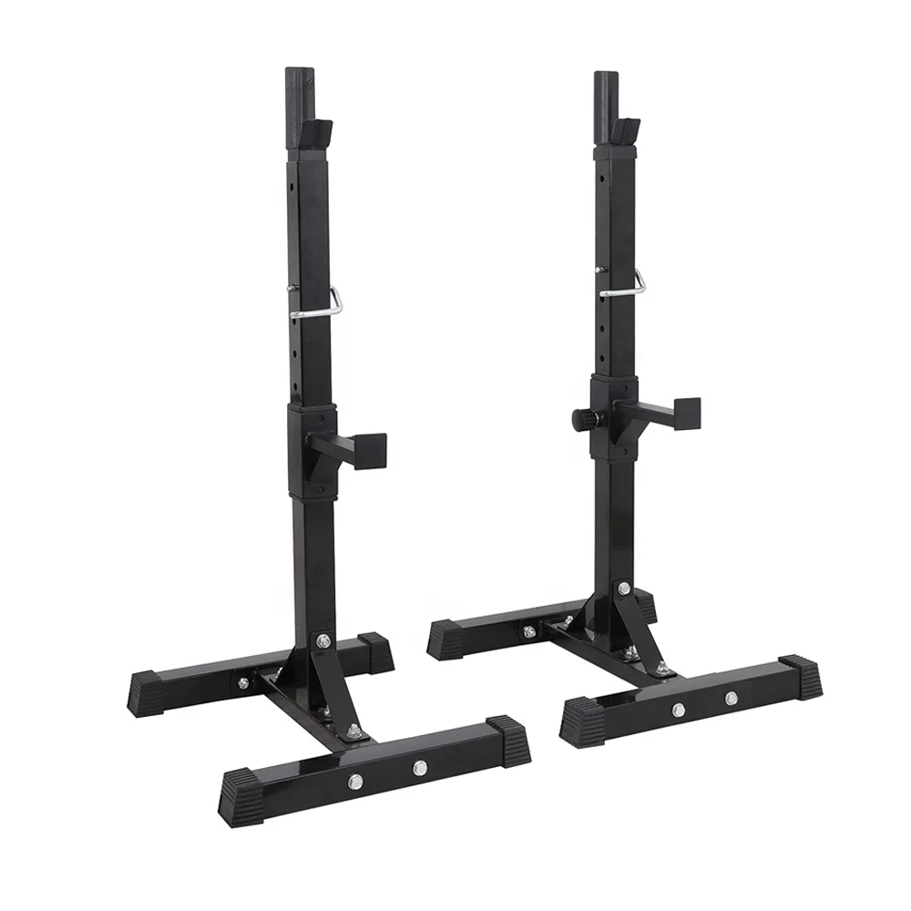 Gym Fitness Equipment Indoor Use Half Stand Rack Cast Iron Adjustable Power Squat Rack Stand