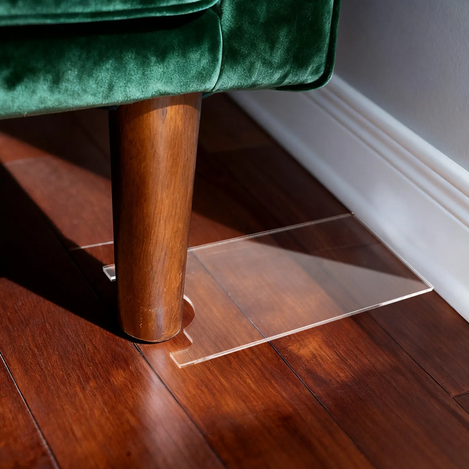 1Set Clear Couch Bed Stopper Wall Spacer 5Mm Ultra-Thin Transparent Furniture Protector Fire Safety for Sofa Bed