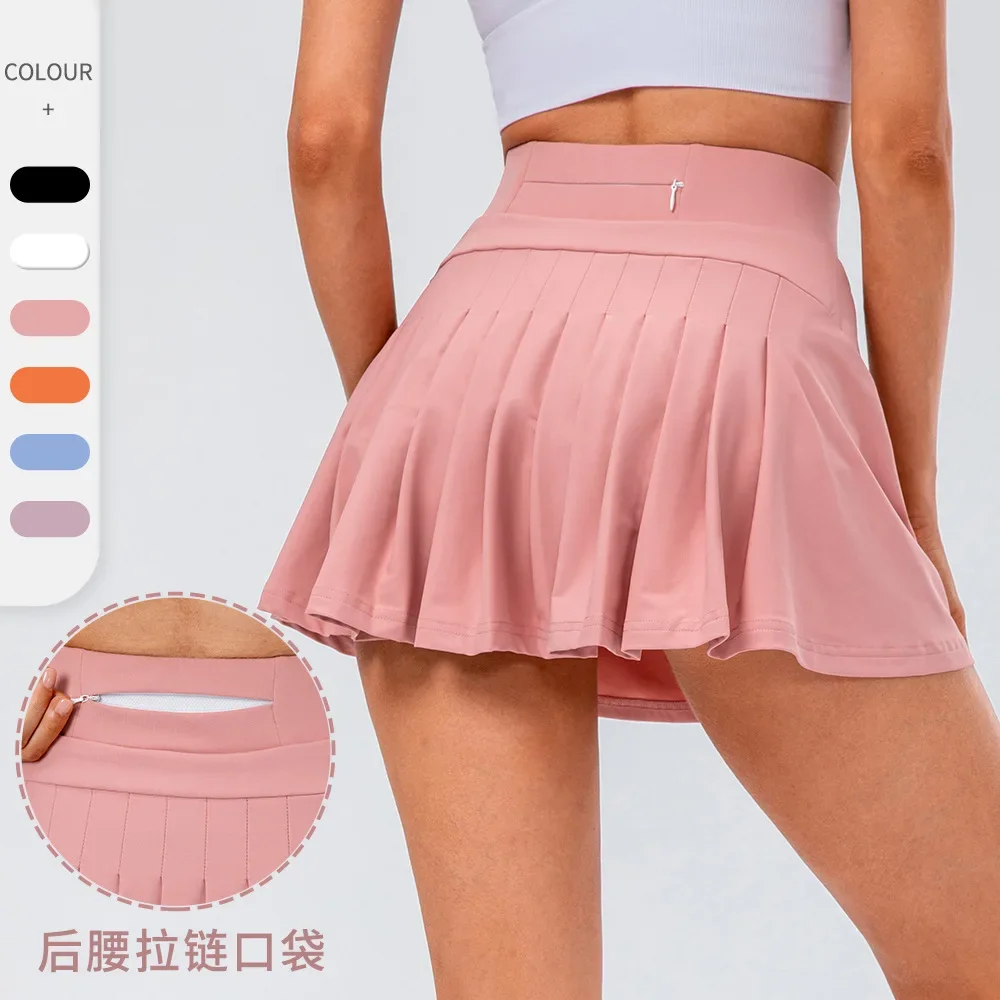 Fitness Athletic Skirt for Golf Pickleball Women Tennis Pleated Breathable Workout Tennis Skirt