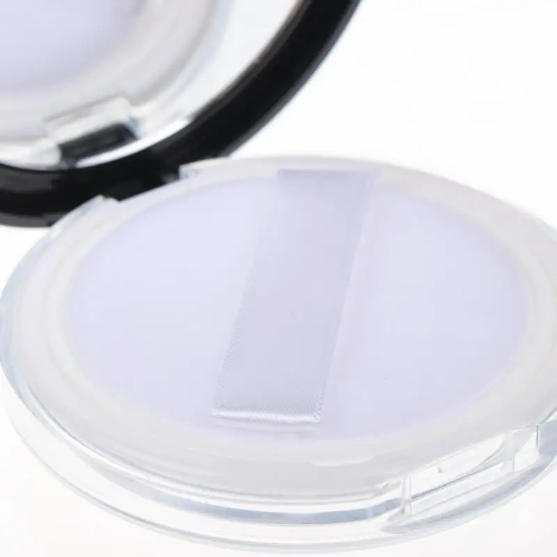 1 Stück 3g Reise-Make-up-Dose mit Sieb, tragbarer, ultradünner, schwarzer Kunststoff-Puderbehälter mit Spiegel und Puderquaste – Detail 11