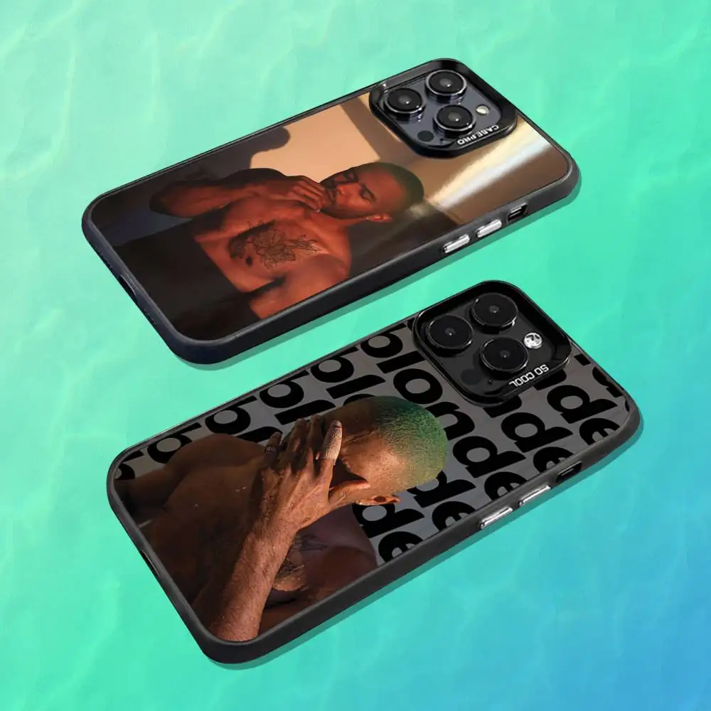

F-Frank O-Ocean Singer Phone Case For iPhone 16,15,14,13,12,11,Mini,Pro,MAX Black Matte Shockproof Cover