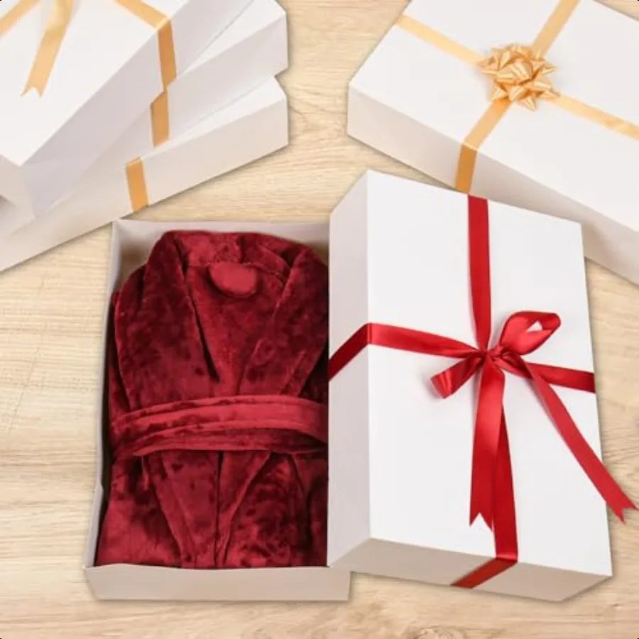 10 Piece Extra Large Gift Boxes Premium White 4inch Deep