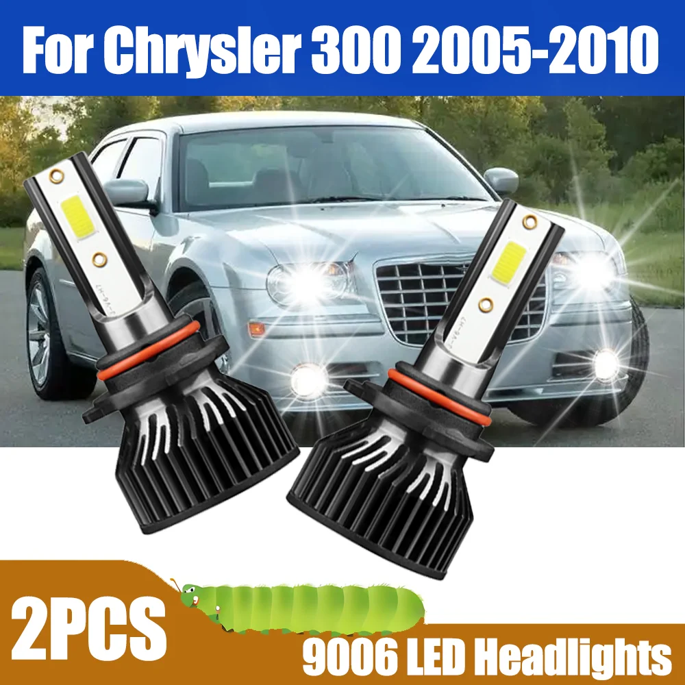 

2X 9006 HB4 светодиодные автомобильные фары 20000LM 6000K супер белые фары 90 Вт высокой мощности Plug and Play для Chrysler 300 2005-2010