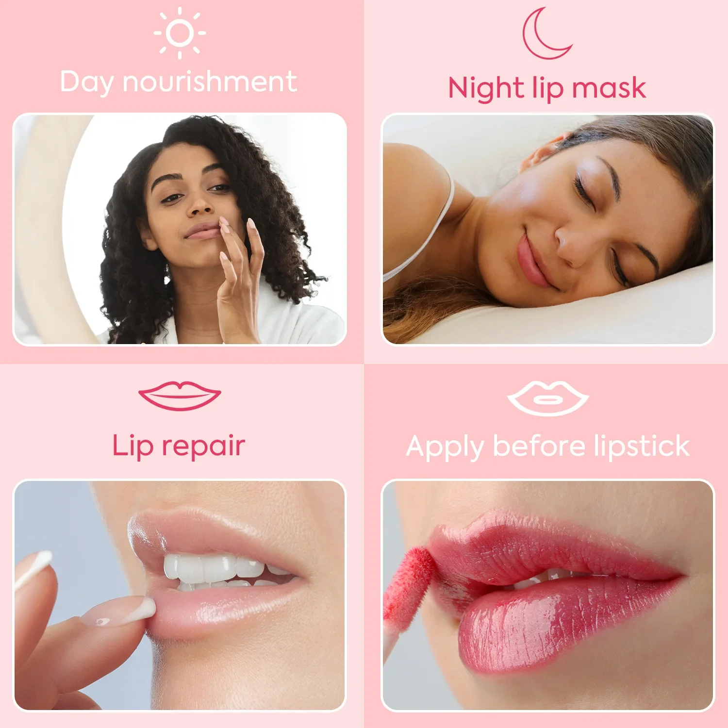 Lip Sleeping Mask 20g Formal Night Labial Care Maintenance Moisturizing Lipstick Gloss Bleach Cream Strawberry Lippy Balm