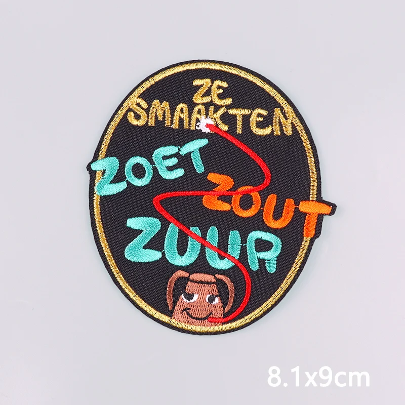 Oeteldonk Carnaval geborduurde badge opstrijkbare patch voor Nederlandse feestkostuum en uniforme souvenir van Kruikenstad Denstad Bosch geschenken