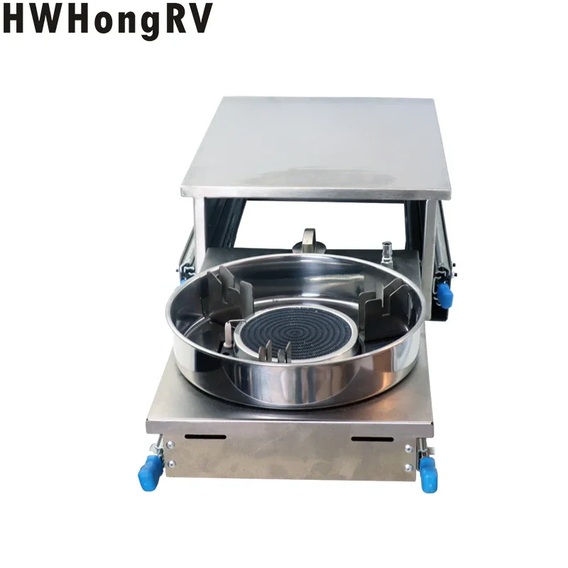 Campervan pull-out gas stove cooker for camping kitchen Cara van slide out kitchen single burner gas cooktop