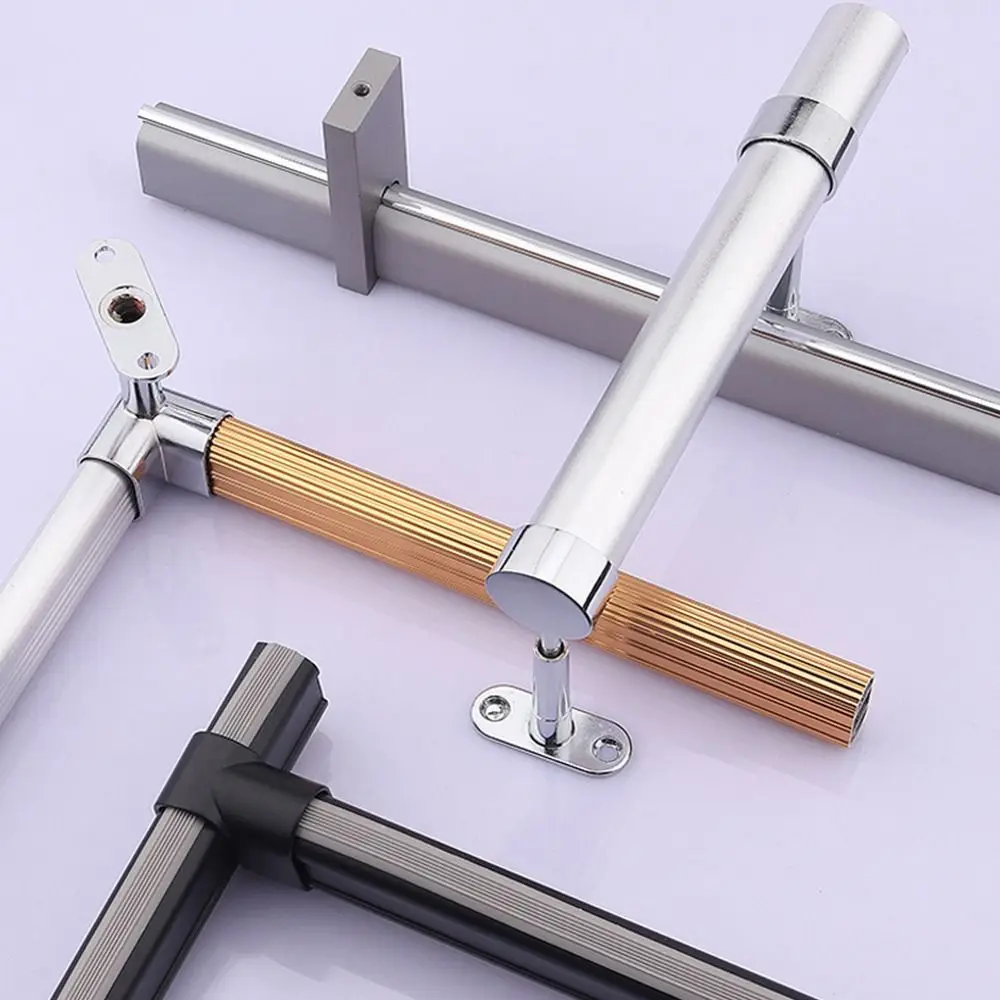 Zinc Alloy Pipe Bracket Inner Dia.16mm Half/All Pass Corner Flange Seat Ceiling Fixed Black Silver Gold