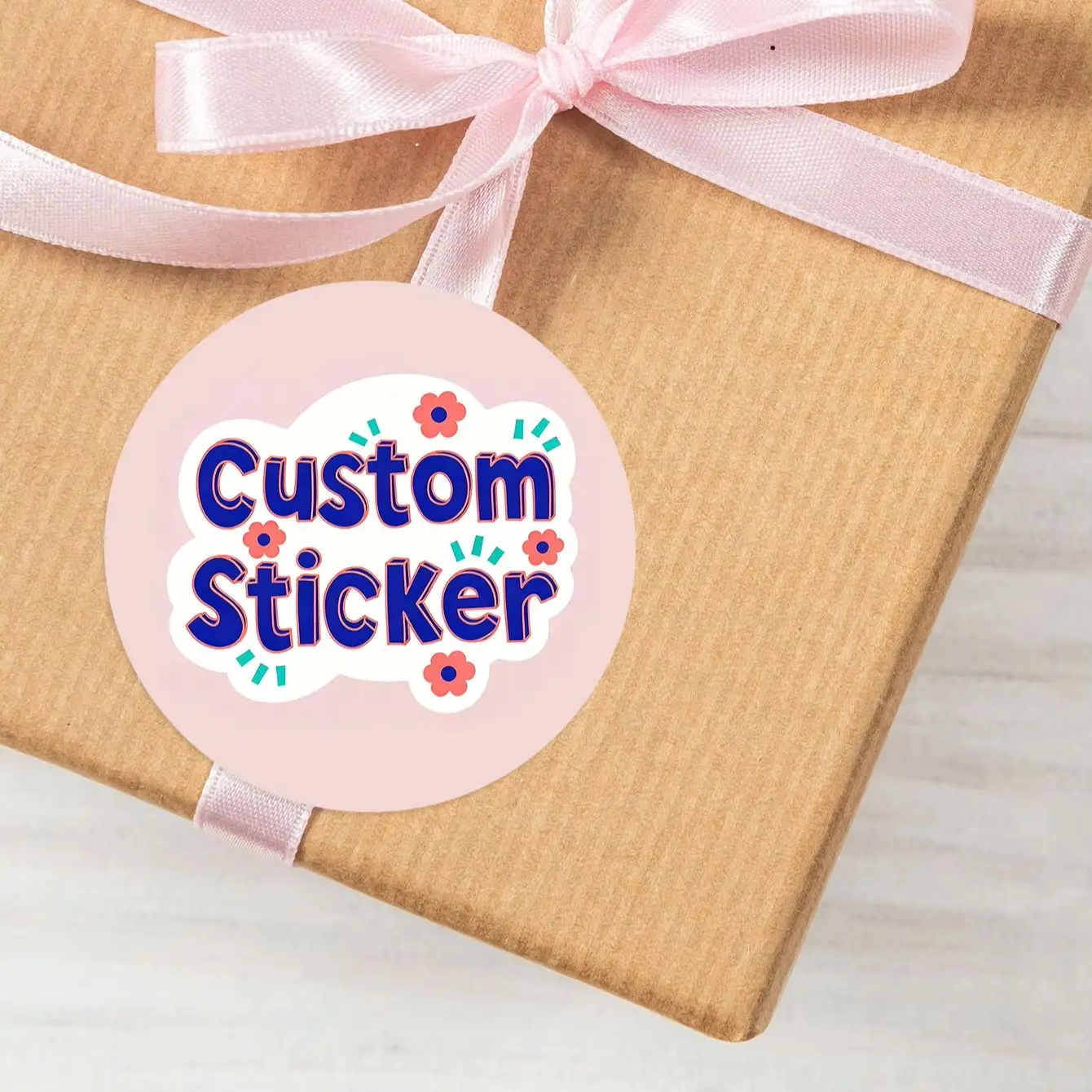 1/60/120Pcs Round Custom Personalized Text Image Stickers, Car Interior Decor Labels for Dashboard Console Trim